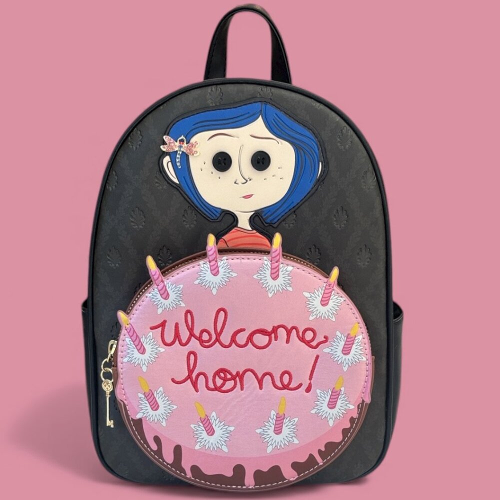 Her Universe Coraline Chase Mini Backpack 2024 Limited Edition Welcome Home Cake